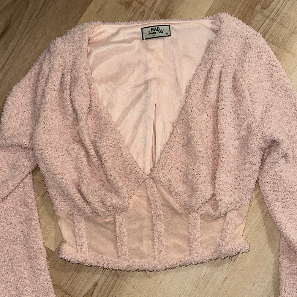 Long Sleeve Crop Sweater